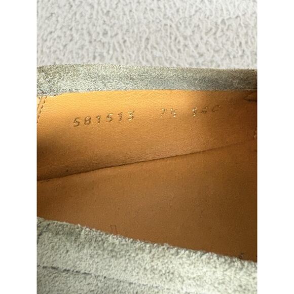 Gucci Loafers Suede Shoes Men’s UK 7.5 US 8 EU 42.5 Green Gray Horsebit Brixton - Picture 6 of 14